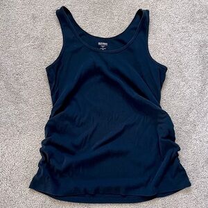 Navy ribbed cotton Old Navy maternity tank